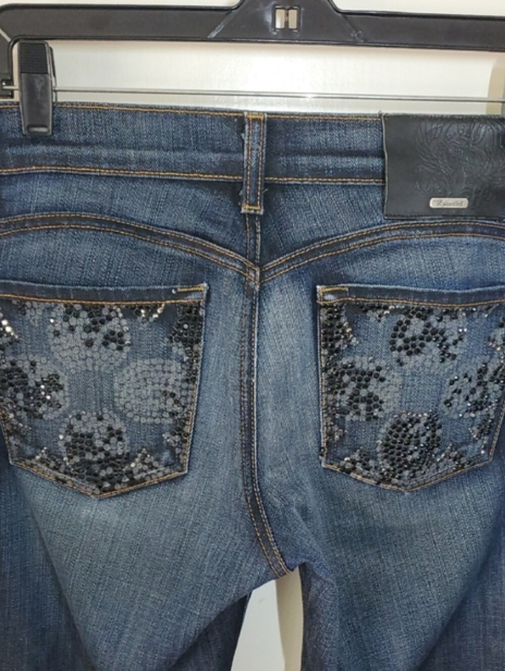 Bejeweled Vintage Low Rise Jeans - Picture 5 of 6